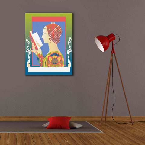 Image of 'Renaissance Read' by David Chestnutt, Giclee Canvas Wall Art,26 x 34