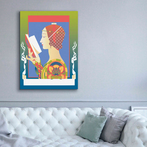Image of 'Renaissance Read' by David Chestnutt, Giclee Canvas Wall Art,40 x 54