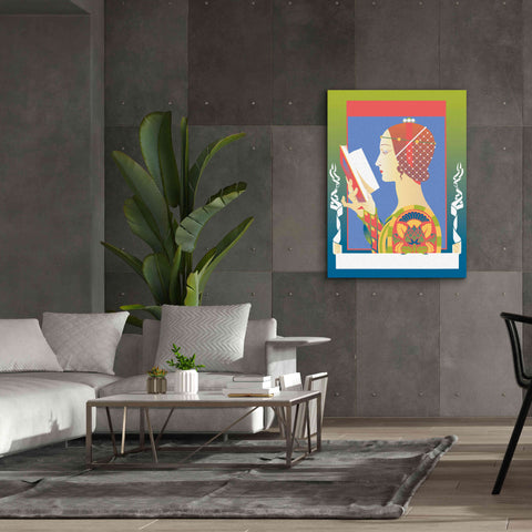 Image of 'Renaissance Read' by David Chestnutt, Giclee Canvas Wall Art,40 x 54