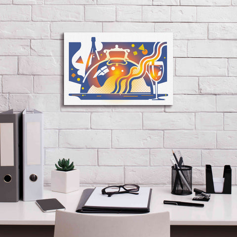 Image of 'Restaurant Guide' by David Chestnutt, Giclee Canvas Wall Art,18 x 12