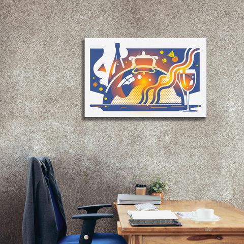 Image of 'Restaurant Guide' by David Chestnutt, Giclee Canvas Wall Art,40 x 26