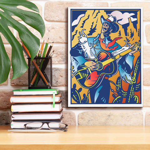 Image of 'Singing Cowboy' by David Chestnutt, Giclee Canvas Wall Art,12 x 16