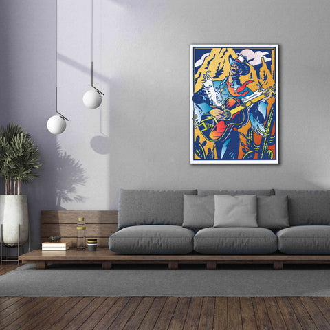 Image of 'Singing Cowboy' by David Chestnutt, Giclee Canvas Wall Art,40 x 54