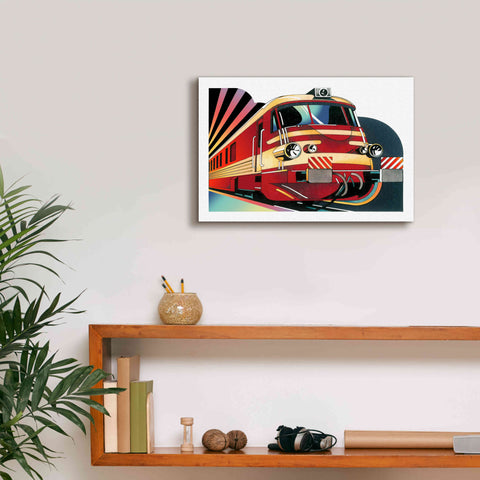 Image of 'SNCF' by David Chestnutt, Giclee Canvas Wall Art,18 x 12