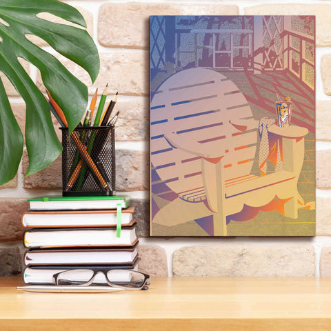 Image of 'Summer Porch' by David Chestnutt, Giclee Canvas Wall Art,12 x 16