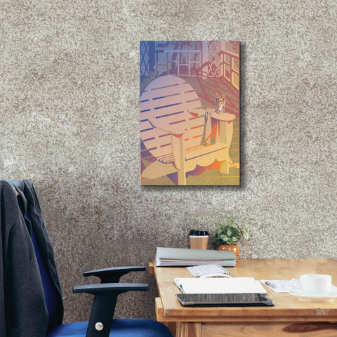 Image of 'Summer Porch' by David Chestnutt, Giclee Canvas Wall Art,18 x 26