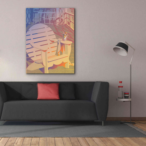 Image of 'Summer Porch' by David Chestnutt, Giclee Canvas Wall Art,40 x 54