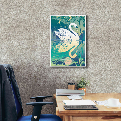 Image of 'Swan' by David Chestnutt, Giclee Canvas Wall Art,18 x 26