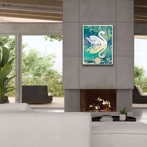 Image of 'Swan' by David Chestnutt, Giclee Canvas Wall Art,26 x 34