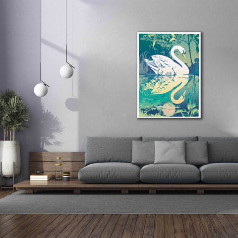 Image of 'Swan' by David Chestnutt, Giclee Canvas Wall Art,40 x 54