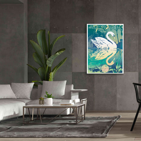 Image of 'Swan' by David Chestnutt, Giclee Canvas Wall Art,40 x 54