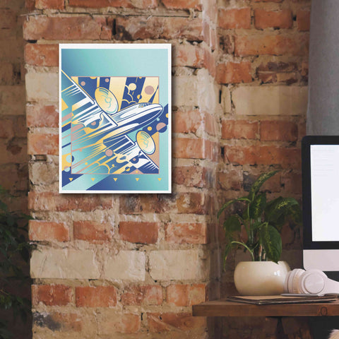 Image of 'Taking Off Blue' by David Chestnutt, Giclee Canvas Wall Art,12 x 16