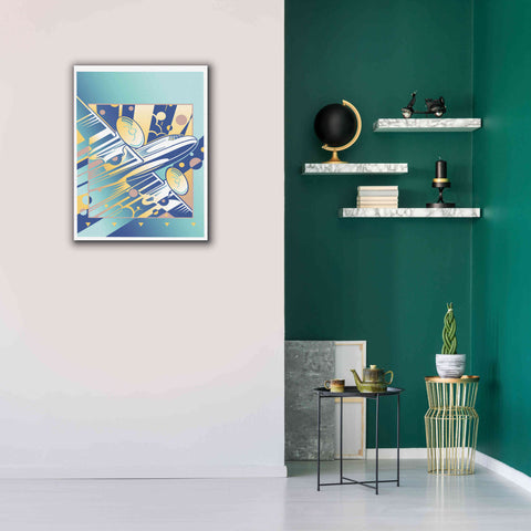 Image of 'Taking Off Blue' by David Chestnutt, Giclee Canvas Wall Art,26 x 34