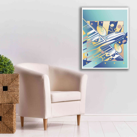 Image of 'Taking Off Blue' by David Chestnutt, Giclee Canvas Wall Art,26 x 34