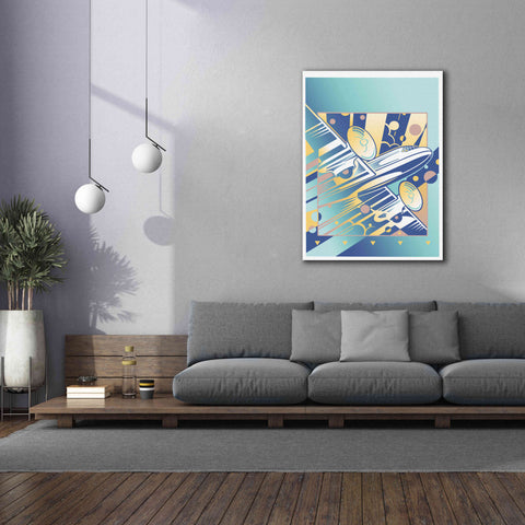 Image of 'Taking Off Blue' by David Chestnutt, Giclee Canvas Wall Art,40 x 54