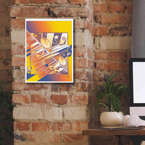 Image of 'Taking Off Yellow' by David Chestnutt, Giclee Canvas Wall Art,12 x 16