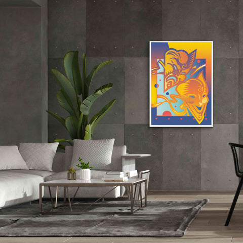 Image of 'Theatre Masks' by David Chestnutt, Giclee Canvas Wall Art,40 x 54