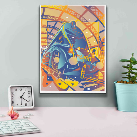 Image of 'Train In Station' by David Chestnutt, Giclee Canvas Wall Art,12 x 16