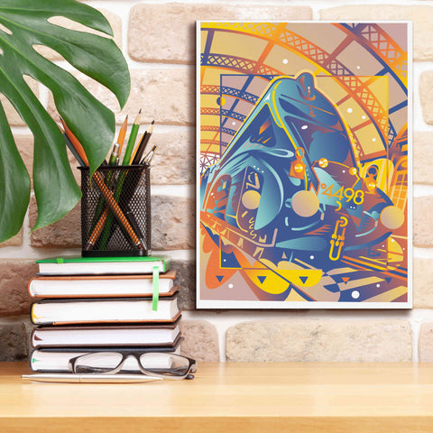 Image of 'Train In Station' by David Chestnutt, Giclee Canvas Wall Art,12 x 16