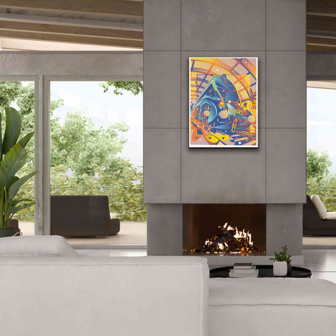 Image of 'Train In Station' by David Chestnutt, Giclee Canvas Wall Art,26 x 34