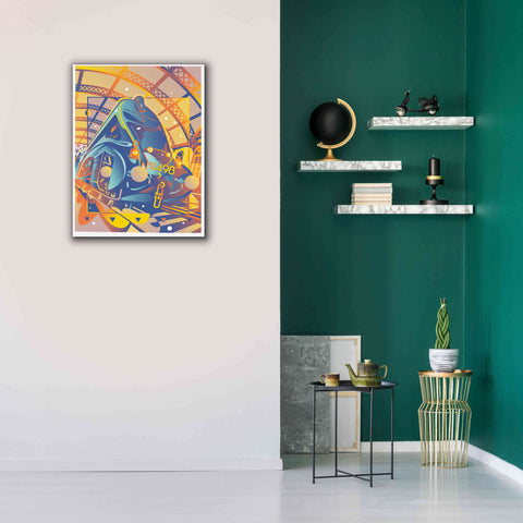 Image of 'Train In Station' by David Chestnutt, Giclee Canvas Wall Art,26 x 34