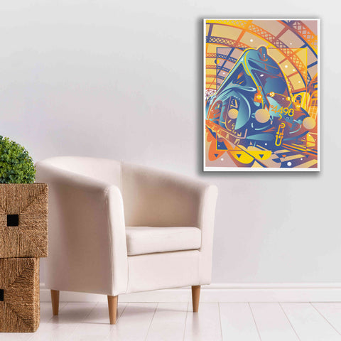 Image of 'Train In Station' by David Chestnutt, Giclee Canvas Wall Art,26 x 34