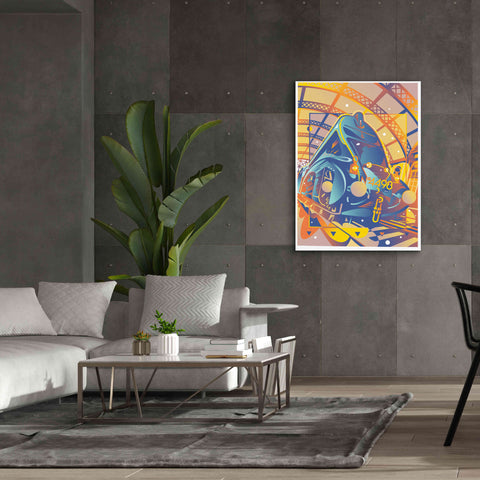 Image of 'Train In Station' by David Chestnutt, Giclee Canvas Wall Art,40 x 54