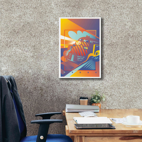 Image of 'Train West' by David Chestnutt, Giclee Canvas Wall Art,18 x 26