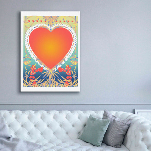 Image of 'Valentine Heart' by David Chestnutt, Giclee Canvas Wall Art,40 x 54