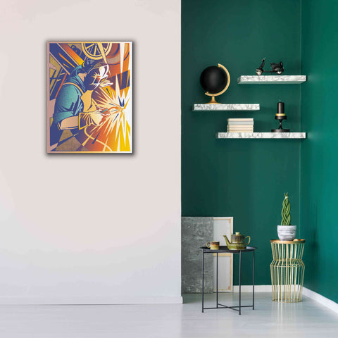Image of 'Welder's Spark' by David Chestnutt, Giclee Canvas Wall Art,26 x 34