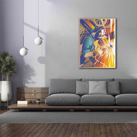 Image of 'Welder's Spark' by David Chestnutt, Giclee Canvas Wall Art,40 x 54