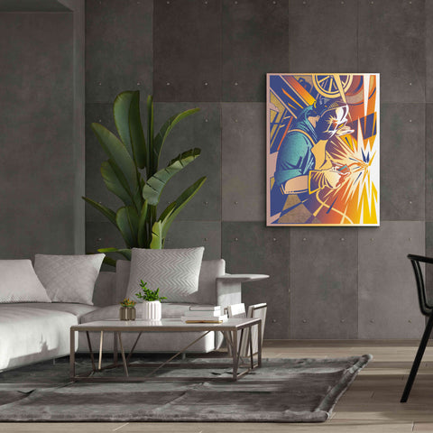Image of 'Welder's Spark' by David Chestnutt, Giclee Canvas Wall Art,40 x 54