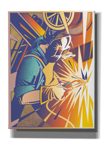 Image of 'Welder's Spark' by David Chestnutt, Giclee Canvas Wall Art