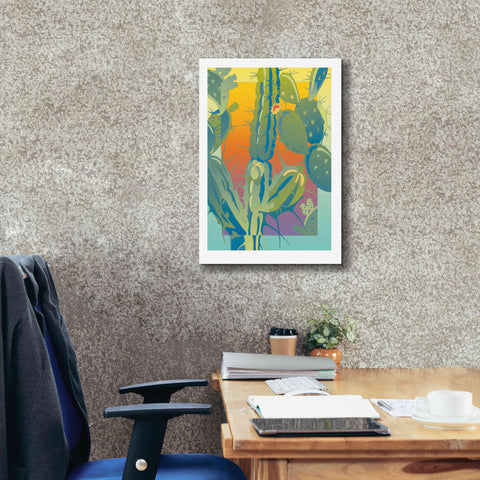 Image of 'Cactus' by David Chestnutt, Giclee Canvas Wall Art,18 x 26