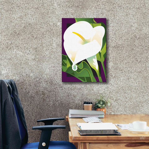 Image of 'Calla Lily' by David Chestnutt, Giclee Canvas Wall Art,18 x 26