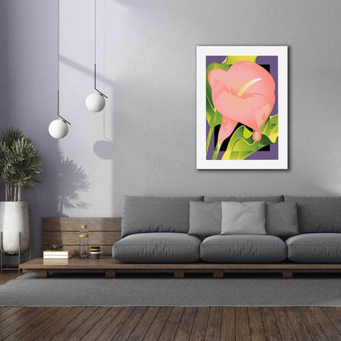 Image of 'Calla Pink' by David Chestnutt, Giclee Canvas Wall Art,40 x 54
