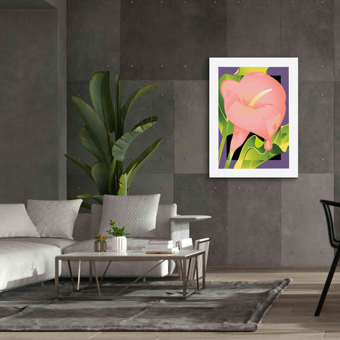 Image of 'Calla Pink' by David Chestnutt, Giclee Canvas Wall Art,40 x 54
