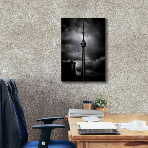 Image of 'CN Tower Toronto Canada No 6' by Brian Carson, Giclee Canvas Wall Art,18 x 26