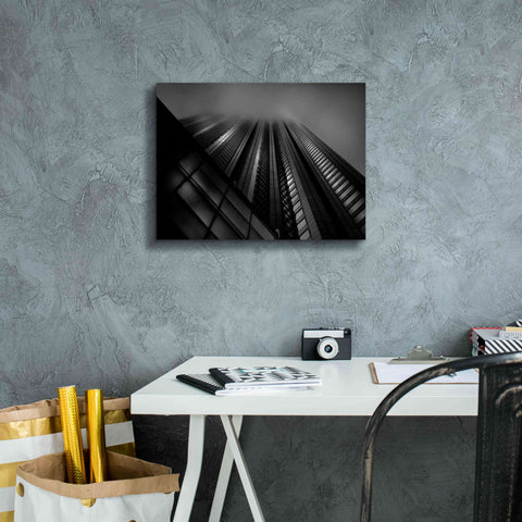 Image of 'Downtown Fogfest No 10' by Brian Carson, Giclee Canvas Wall Art,16 x 12