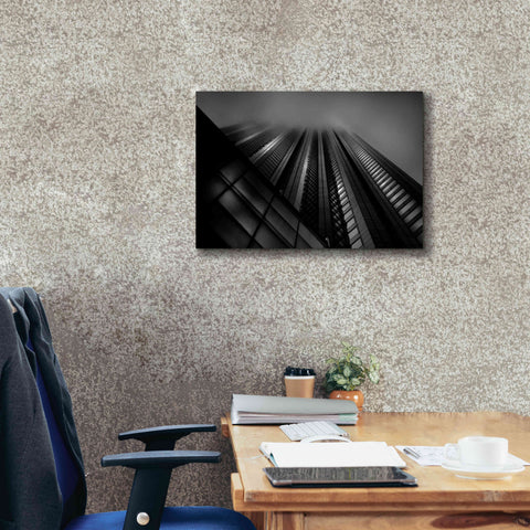 Image of 'Downtown Fogfest No 10' by Brian Carson, Giclee Canvas Wall Art,26 x 18