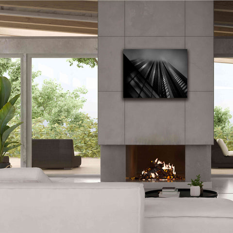 Image of 'Downtown Fogfest No 10' by Brian Carson, Giclee Canvas Wall Art,34 x 26