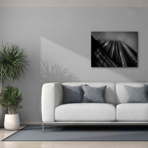 Image of 'Downtown Fogfest No 10' by Brian Carson, Giclee Canvas Wall Art,34 x 26