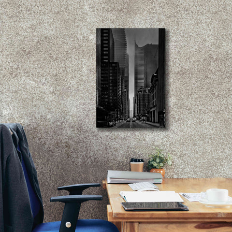 Image of 'Downtown Fogfest No 25' by Brian Carson, Giclee Canvas Wall Art,18 x 26