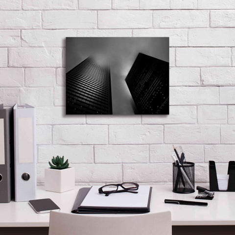 Image of 'Downtown Fogfest No 33' by Brian Carson, Giclee Canvas Wall Art,16 x 12