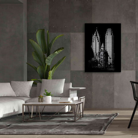 Image of 'Gooderham Flatiron Building And Toronto Downtown No 2' by Brian Carson, Giclee Canvas Wall Art,40 x 54