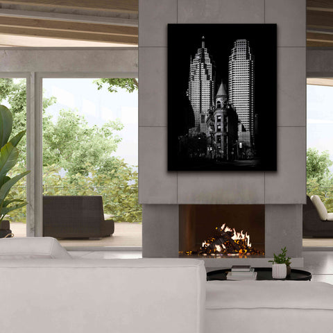 Image of 'Gooderham Flatiron Building And Toronto Downtown No 2' by Brian Carson, Giclee Canvas Wall Art,40 x 54