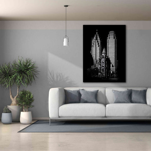 Image of 'Gooderham Flatiron Building And Toronto Downtown No 2' by Brian Carson, Giclee Canvas Wall Art,40 x 54