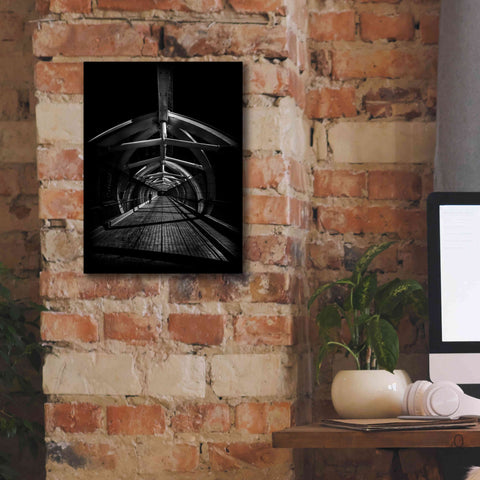 Image of 'Puente de Luz Pedestrian Bridge No 1' by Brian Carson, Giclee Canvas Wall Art,12 x 16