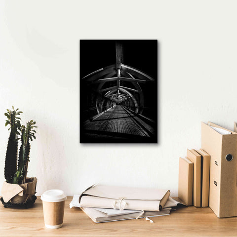 Image of 'Puente de Luz Pedestrian Bridge No 1' by Brian Carson, Giclee Canvas Wall Art,12 x 16