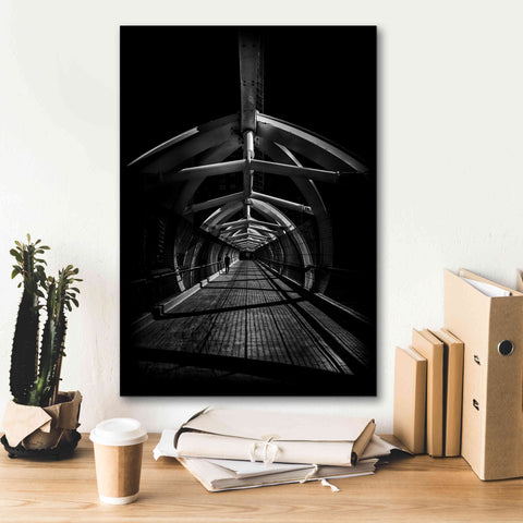Image of 'Puente de Luz Pedestrian Bridge No 1' by Brian Carson, Giclee Canvas Wall Art,18 x 26